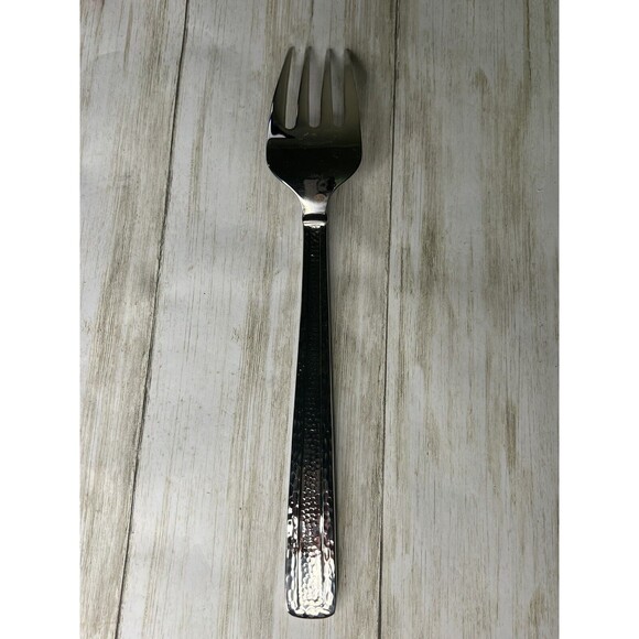 Michael Aram Hammertone Serving Fork Stainless NWOB - Picture 2 of 5